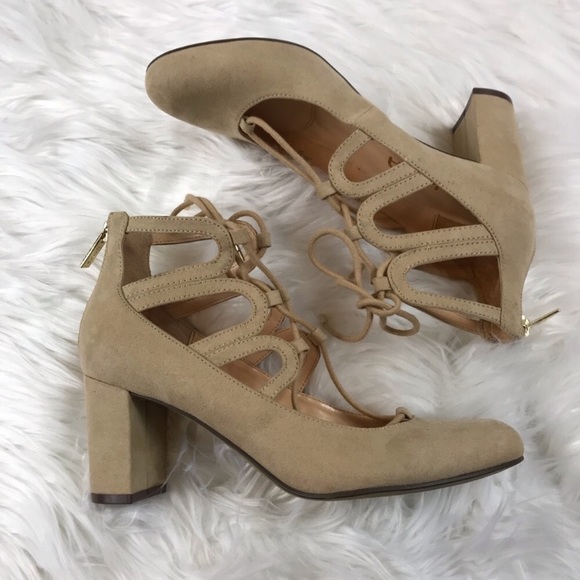 Unisa Chunky Nude Heels - Picture 3 of 5